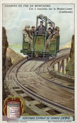 Tourist car on the Mount Lowe Railway, California